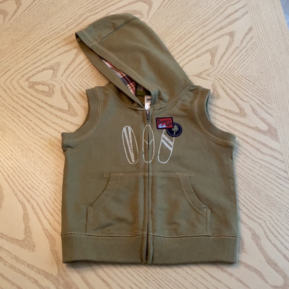NWT Gymboree boys 12-24M olive green short set - Picture 2 of 7